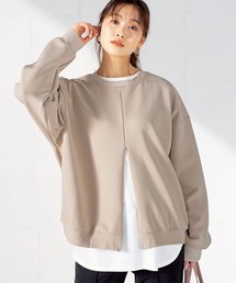 裾ラウンドデザインTシャツ