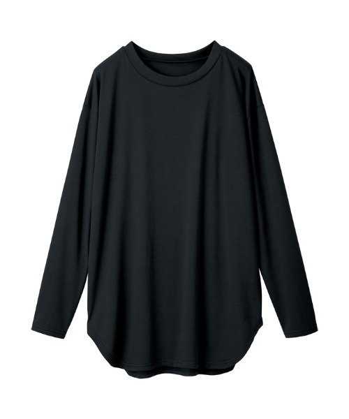 GeeRA(ジーラ)の「裾ラウンドデザインTシャツ(Tシャツ/カットソー・レディース・ブラック/カーキ/ホワイト/その他/ベージュ/ライトベージュ/ラベンダー・LARGE/MEDIUM/XX-LARGE/SMALL/X-LARGE)」の8枚目の写真