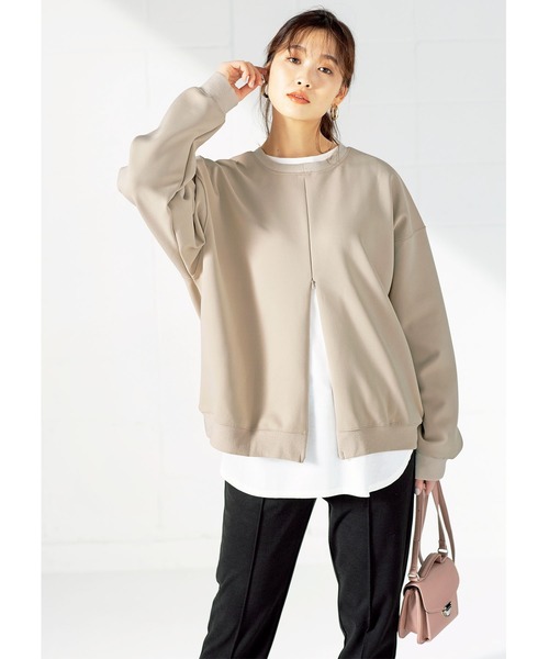 GeeRA(ジーラ)の「裾ラウンドデザインTシャツ(Tシャツ/カットソー・レディース・ブラック/カーキ/ホワイト/その他/ベージュ/ライトベージュ/ラベンダー・LARGE/MEDIUM/XX-LARGE/SMALL/X-LARGE)」の11枚目の写真
