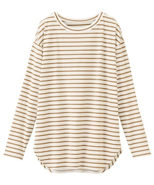GeeRA(ジーラ)の「裾ラウンドデザインTシャツ(Tシャツ/カットソー・レディース・ブラック/カーキ/ホワイト/その他/ベージュ/ライトベージュ/ラベンダー・LARGE/MEDIUM/XX-LARGE/SMALL/X-LARGE)」の18枚目の写真