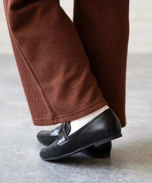 menue(メヌエ)の「甲深ローファー(ローファー・レディース・ブラック/アイボリー・LL/S/3L/M/XS/L)」の7枚目の写真