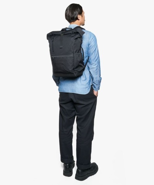 AS2OV(アッソブ)の「【AS2OV/アッソブ】 WATER PROOF CORDURA ROLL BACKPACK / バックパック リュック(バックパック/リュック・メンズ・ブラック/カーキ・FREE)」の5枚目の写真