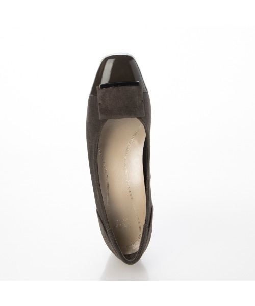 Riz raffinee(リズラフィーネ)の「【3E】ローヒールスクエアパンプス(パンプス・レディース・ブラック/ブルーグレー/ブラック系その他6/ベージュ/ブラック系その他3/ライトグレー/ライトベージュ/ダークブラウン・24cm/23cm/23.5cm/24.5cm/22.5cm)」の13枚目の写真