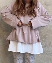 Mysa&Liina | ダメージスウェットプルオーバー(スウェット)