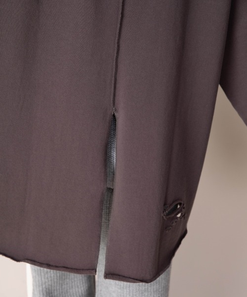 Mysa&Liina（ミーサリーナ）の「ダメージスウェットトップス（スウェット・レディース・チャコールグレー/ラベンダー/グレー系その他/キャメル・M）」の16枚目の写真