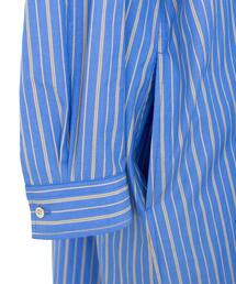 Drawer（ドゥロワー）の「Drawer コットンストライプロングシャツ