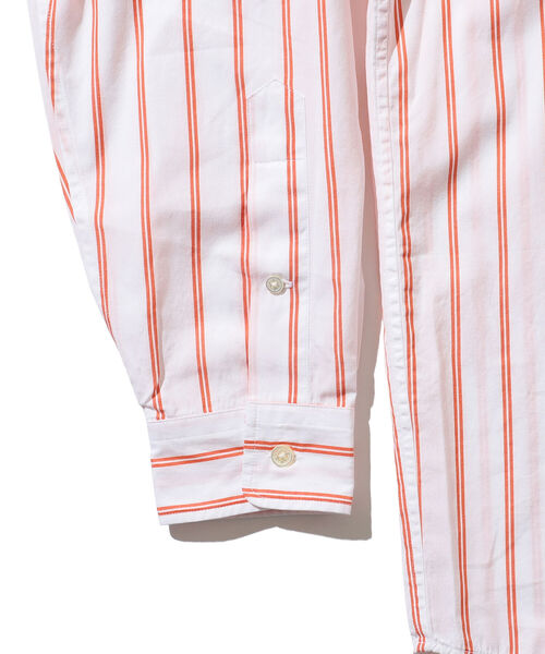 BEAMS（ビームス）の「BEAMS / ストライプ イージー ボタンダウンシャツ（シャツ/ブラウス・メンズ・ブルー/ホワイト・MEDIUM/X-LARGE/SMALL/LARGE）」の9枚目の写真