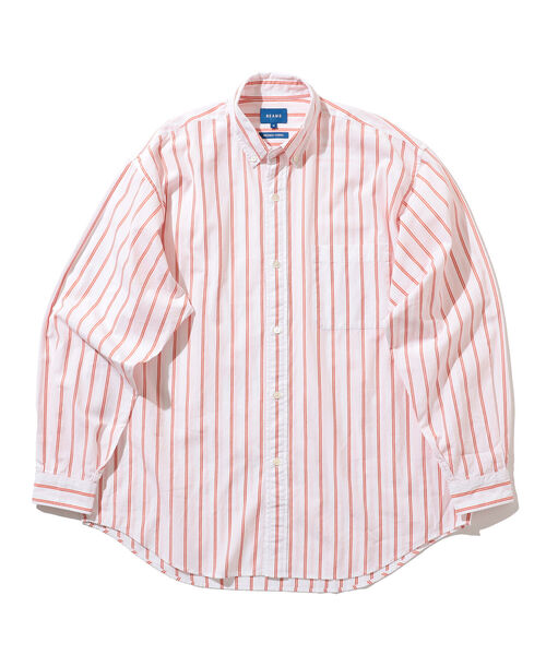 BEAMS（ビームス）の「BEAMS / ストライプ イージー ボタンダウンシャツ（シャツ/ブラウス・メンズ・ブルー/ホワイト・MEDIUM/X-LARGE/SMALL/LARGE）」の12枚目の写真