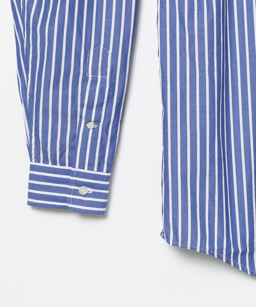 BEAMS（ビームス）の「BEAMS / ストライプ イージー ボタンダウンシャツ（シャツ/ブラウス・メンズ・ブルー/ホワイト・MEDIUM/X-LARGE/SMALL/LARGE）」の18枚目の写真