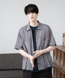 【UNIVERSAL OVERALL】 OPEN COLLAR SHIRT