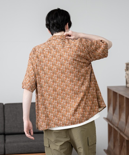 UNIVERSAL OVERALL(ユニバーサルオーバーオール)の「【UNIVERSAL OVERALL】 OPEN COLLAR SHIRT(シャツ/ブラウス・メンズ・ラベンダー/オレンジ/ベージュ/ホワイト系その他/ホワイト系その他2/ミント・LARGE/SMALL/MEDIUM)」の7枚目の写真