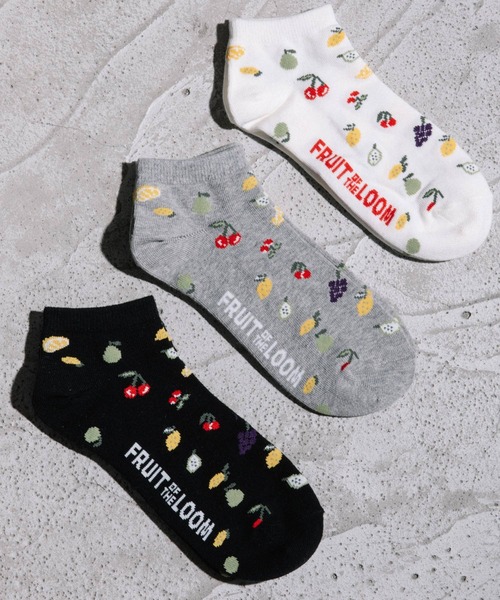 FRUIT OF THE LOOM（フルーツオブザルーム）の「アンクル丈柄ソックス3Pセット（ソックス/靴下・レディース・C/B/A・WOMENS）」の3枚目の写真