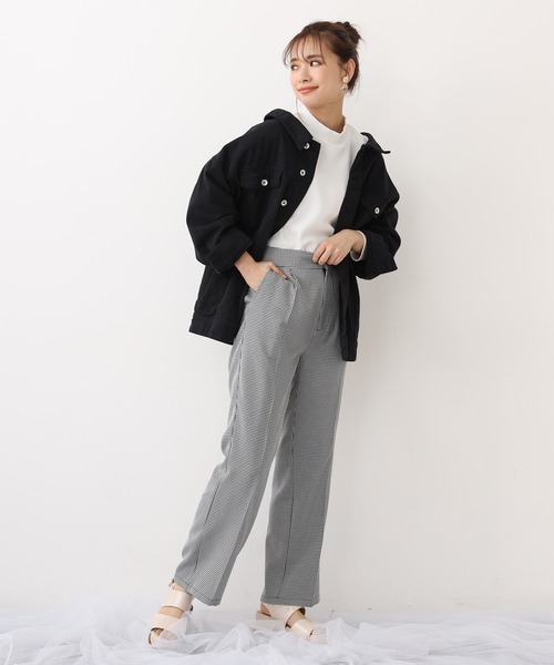 one after another NICE CLAUP(ワンアフターアナザーナイスクラップ)の「透かし編み2枚セットトップス(ニット/セーター・レディース・ベージュ/アイボリー/ブラック・FREE)」の10枚目の写真