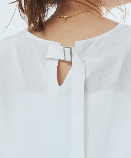 Pierrot（ピエロ）の「ギャザー切替ボリュームスリーブブラウス（シャツ/ブラウス・レディース・ブラック/ベージュ/オフホワイト/イエロー/ピンク・M/L）」の15枚目の写真