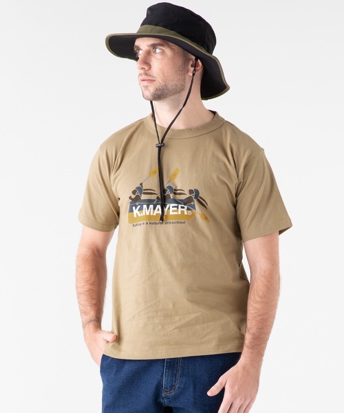 KRIFF MAYER（クリフメイヤー）の「抗菌半袖TEE(ボート)（Tシャツ/カットソー・メンズ・ネイビー/ブラウン/オフホワイト/ライトグリーン・SMALL/MEDIUM/LARGE/X-LARGE）」の3枚目の写真