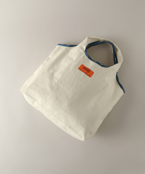 INHERIT(インヘリット)の「【UNIVERSAL OVERALL/ユニバーサルオーバーオール】 multi eco tote(ショルダーバッグ・メンズ・カーキ/ブルー系その他/アイボリー・FREE)」の3枚目の写真