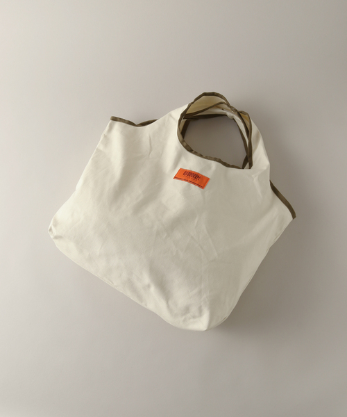 INHERIT(インヘリット)の「【UNIVERSAL OVERALL/ユニバーサルオーバーオール】 multi eco tote(ショルダーバッグ・メンズ・カーキ/ブルー系その他/アイボリー・FREE)」の2枚目の写真