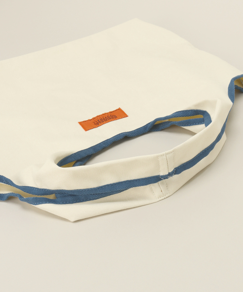 INHERIT(インヘリット)の「【UNIVERSAL OVERALL/ユニバーサルオーバーオール】 multi eco tote(ショルダーバッグ・メンズ・カーキ/ブルー系その他/アイボリー・FREE)」の10枚目の写真