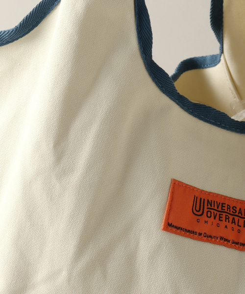 INHERIT(インヘリット)の「【UNIVERSAL OVERALL/ユニバーサルオーバーオール】 multi eco tote(ショルダーバッグ・メンズ・カーキ/ブルー系その他/アイボリー・FREE)」の5枚目の写真