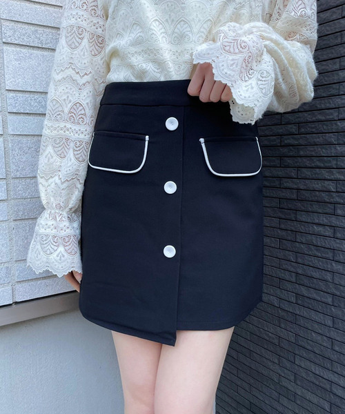 titty＆Co. PETIT（ティティアンドコープティ）の「【titty&Co.PETIT】トライカラースカパン（スカート・レディース・ブラック系その他/ブラック系その他2/ブラック系その他3/ベージュ系その他3/ベージュ系その他/グリーン系その他/ベージュ系その他2/グリーン系その他3/グリーン系その他2・SMALL/MEDIUM/LARGE）」の3枚目の写真