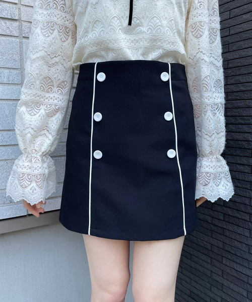 titty＆Co. PETIT（ティティアンドコープティ）の「【titty&Co.PETIT】トライカラースカパン（スカート・レディース・ブラック系その他/ブラック系その他2/ブラック系その他3/ベージュ系その他3/ベージュ系その他/グリーン系その他/ベージュ系その他2/グリーン系その他3/グリーン系その他2・SMALL/MEDIUM/LARGE）」の4枚目の写真