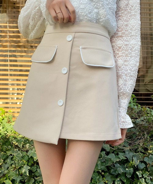 titty＆Co. PETIT（ティティアンドコープティ）の「【titty&Co.PETIT】トライカラースカパン（スカート・レディース・ブラック系その他/ブラック系その他2/ブラック系その他3/ベージュ系その他3/ベージュ系その他/グリーン系その他/ベージュ系その他2/グリーン系その他3/グリーン系その他2・SMALL/MEDIUM/LARGE）」の5枚目の写真