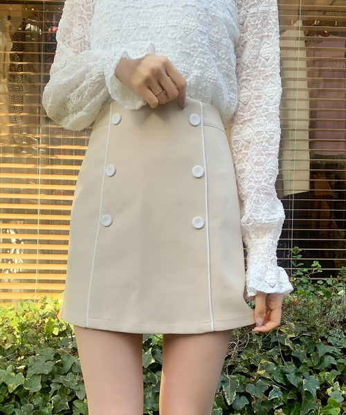 titty＆Co. PETIT（ティティアンドコープティ）の「【titty&Co.PETIT】トライカラースカパン（スカート・レディース・ブラック系その他/ブラック系その他2/ブラック系その他3/ベージュ系その他3/ベージュ系その他/グリーン系その他/ベージュ系その他2/グリーン系その他3/グリーン系その他2・SMALL/MEDIUM/LARGE）」の6枚目の写真