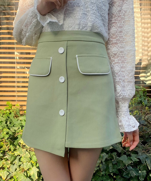 titty＆Co. PETIT（ティティアンドコープティ）の「【titty&Co.PETIT】トライカラースカパン（スカート・レディース・ブラック系その他/ブラック系その他2/ブラック系その他3/ベージュ系その他3/ベージュ系その他/グリーン系その他/ベージュ系その他2/グリーン系その他3/グリーン系その他2・SMALL/MEDIUM/LARGE）」の8枚目の写真