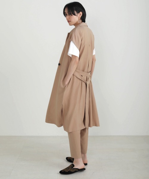 Bou Jeloud(ブージュルード)の「ドライタッチ◆ジレカーディガン(ベスト・レディース・ベージュ/カーキ・38)」の7枚目の写真