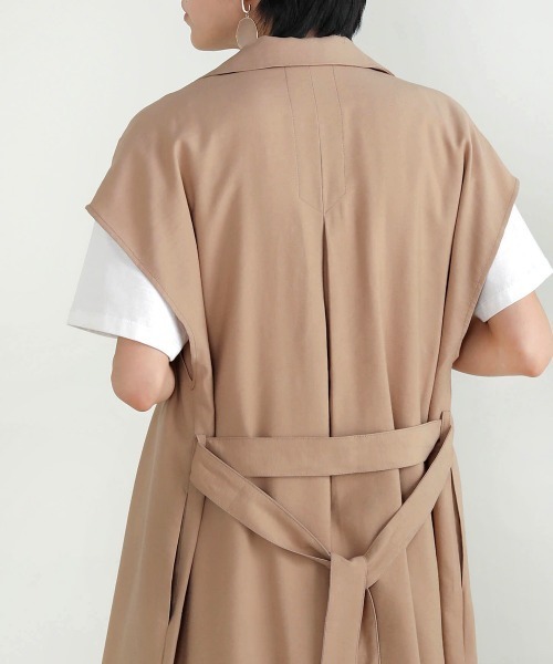 Bou Jeloud(ブージュルード)の「ドライタッチ◆ジレカーディガン(ベスト・レディース・ベージュ/カーキ・38)」の16枚目の写真