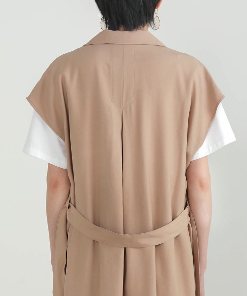 Bou Jeloud(ブージュルード)の「ドライタッチ◆ジレカーディガン(ベスト・レディース・ベージュ/カーキ・38)」の14枚目の写真