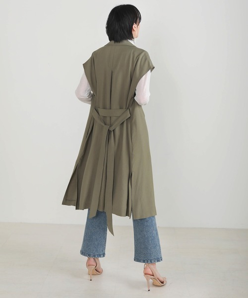 Bou Jeloud(ブージュルード)の「ドライタッチ◆ジレカーディガン(ベスト・レディース・ベージュ/カーキ・38)」の20枚目の写真