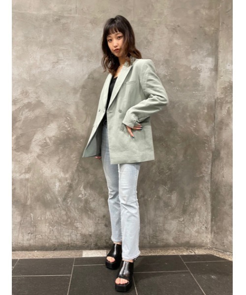 SLY（スライ）の「F LEATHER OIL COVERED SANDAL フェイクレザー サンダル（サンダル・レディース・ブラック/ブラウン・LARGE/MEDIUM/SMALL）」の21枚目の写真