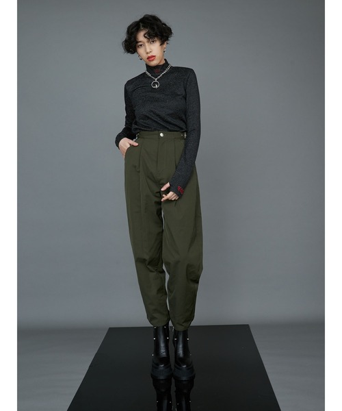 PAMEO POSE（パメオポーズ）の「Tuck Trousers（その他パンツ・レディース・ブラック/ベージュ/カーキ・S/M）」の18枚目の写真