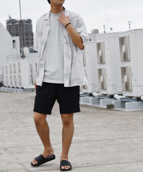 SHIPS any（シップス エニィ）の「SHIPS any: ダーク アロハ 半袖 シャツ◇（シャツ/ブラウス・メンズ・ブラック/ネイビー/シルバーグレー/ダークグリーン/カーキ/ロイヤルブルー・SMALL/MEDIUM/LARGE/X-LARGE）」の8枚目の写真