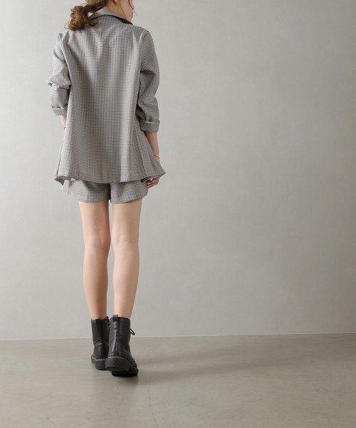 SpRay（スプレイ）の「チェックセットアップ（セットアップ・レディース・ブラック/ベージュ/グリーン・FREE）」の8枚目の写真