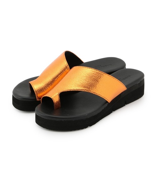 MADEMOISELLE ROPE'（マドモアゼル ロペ）の「【一部WEB限定】プラットフォームトングサンダル（サンダル・レディース・その他1/オレンジ/ブラック/オフホワイト・35.5/36.5/37.5）」の8枚目の写真