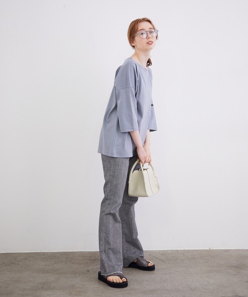 MADEMOISELLE ROPE'（マドモアゼル ロペ）の「【一部WEB限定】プラットフォームトングサンダル（サンダル・レディース・その他1/オレンジ/ブラック/オフホワイト・35.5/36.5/37.5）」の16枚目の写真