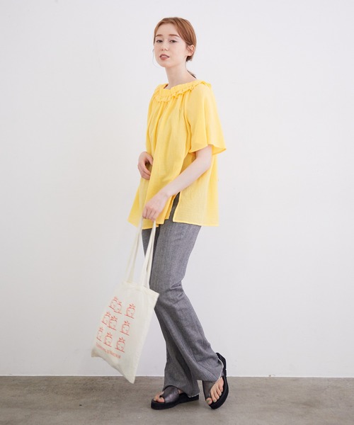 MADEMOISELLE ROPE'（マドモアゼル ロペ）の「【一部WEB限定】プラットフォームトングサンダル（サンダル・レディース・その他1/オレンジ/ブラック/オフホワイト・35.5/36.5/37.5）」の15枚目の写真