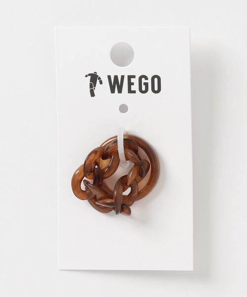 WEGO（ウィゴー）の「WEGO/【2点セット】アクリルリング（リング・レディース・ベージュ/ブラウン・FREE）」の3枚目の写真
