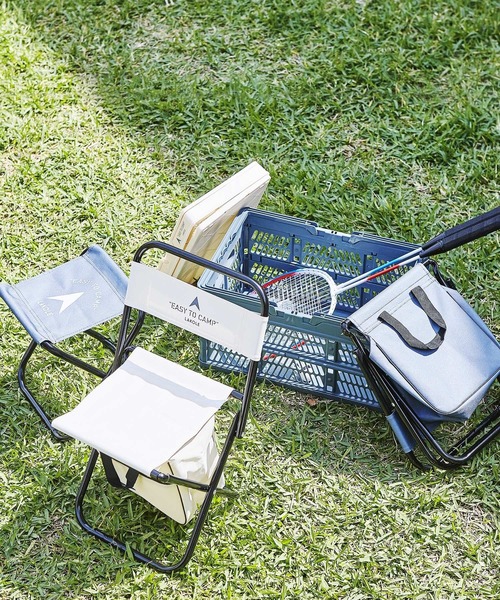 LAKOLE(ラコレ)の「【EASY TO CAMP】バックレスト付きフォールディングチェア / 938223(アウトドアグッズ・レディース・ネイビー/アイボリー・FREE)」の15枚目の写真