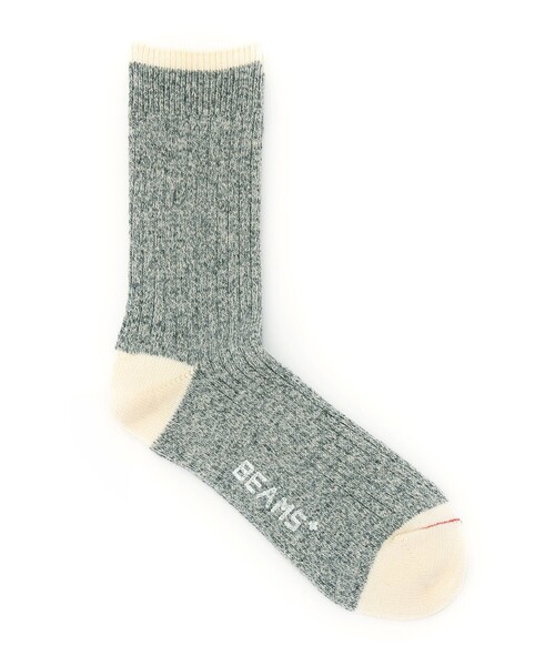 BEAMS PLUS（ビームスプラス）の「ラグ ソックス（ソックス/靴下・メンズ・ネイビー/カーキ/グレー/オフホワイト/インディゴブルー/ライトブラウン・ONE SIZE）」の12枚目の写真