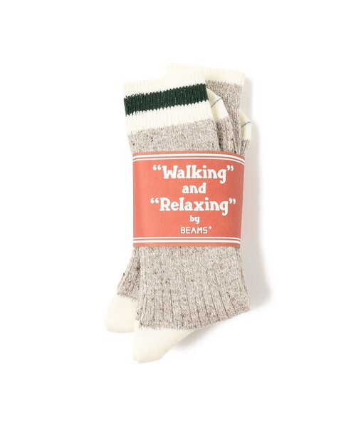 BEAMS PLUS（ビームスプラス）の「ラグ ソックス（ソックス/靴下・メンズ・ネイビー/カーキ/グレー/オフホワイト/インディゴブルー/ライトブラウン・ONE SIZE）」の22枚目の写真