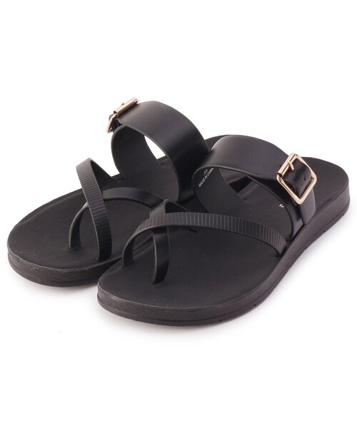 pink adobe(ピンクアドベ)の「◆トングベルトサンダル(サンダル・レディース・ブラック/サンドベージュ/アイボリー/ダークブラウン・25/35/45)」の5枚目の写真