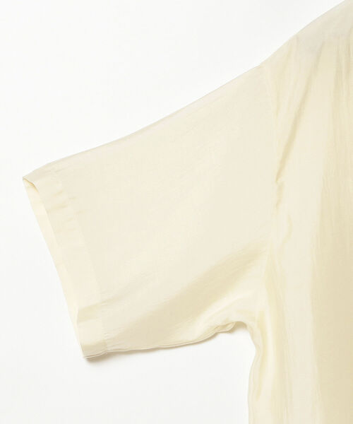 Ray BEAMS（レイビームス）の「Ray BEAMS / カットワーク 刺繍 オープン カラーシャツ（シャツ/ブラウス・レディース・オフホワイト/ミント・ONE SIZE）」の9枚目の写真