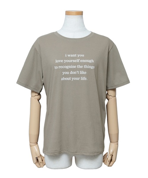 reca(レカ)の「発砲プリントロゴTシャツ(Tシャツ/カットソー・レディース・グレー/ピンク/ホワイト/モカ・FREE)」の10枚目の写真
