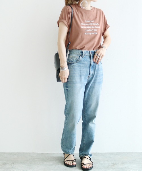 reca(レカ)の「発砲プリントロゴTシャツ(Tシャツ/カットソー・レディース・グレー/ピンク/ホワイト/モカ・FREE)」の9枚目の写真