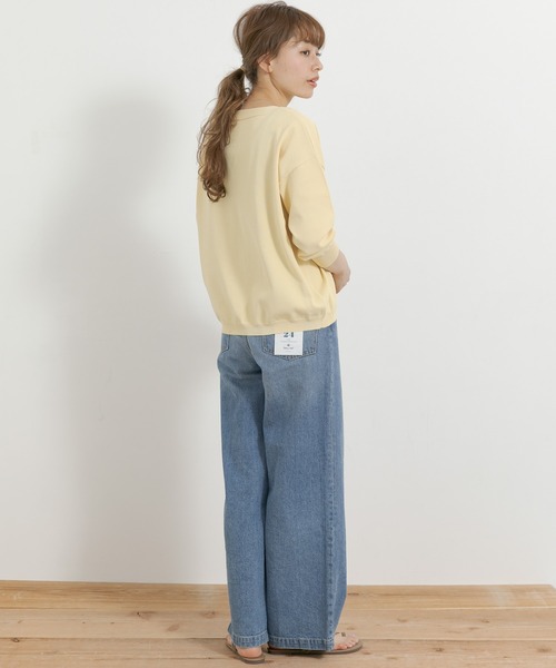 URBAN RESEARCH Sonny Label(アーバンリサーチサニーレーベル)の「(接触冷感)ショートカーディガン(カーディガン/ボレロ・レディース・イエロー系その他/ネイビー/ライトグレー・FREE)」の20枚目の写真