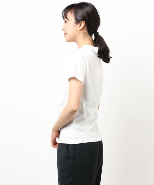 SUPP.（サップ）の「(SUPP.)ロゴTシャツ（Tシャツ/カットソー・レディース・ホワイト/カーキ・FREE）」の4枚目の写真