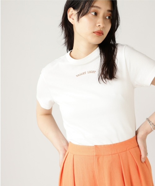 SUPP.（サップ）の「(SUPP.)ロゴTシャツ（Tシャツ/カットソー・レディース・ホワイト/カーキ・FREE）」の2枚目の写真